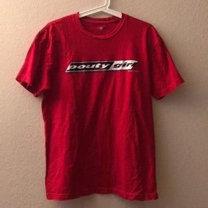 POUTY GIRL red tee